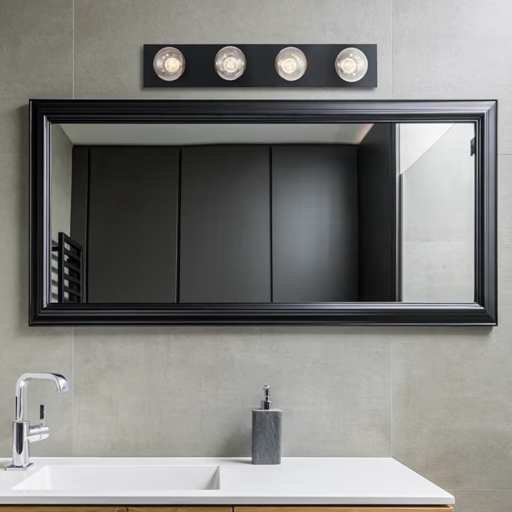Westinghouse 4-Light Indoor Vanity Light Fixture, Matte Black